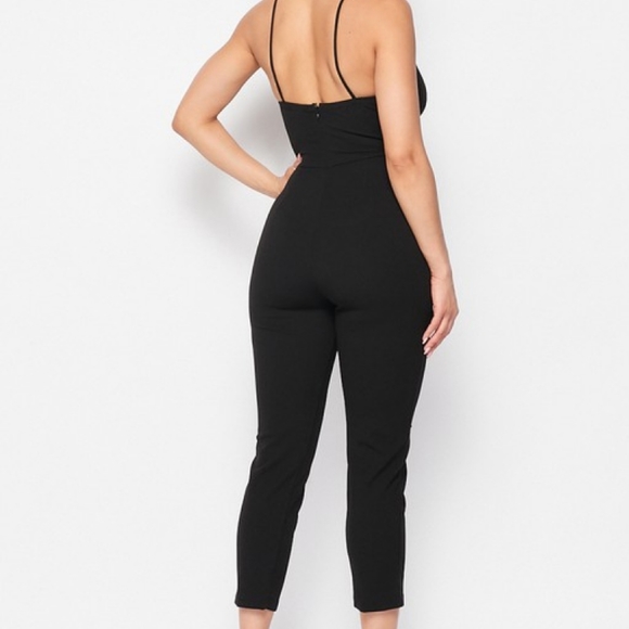 Waist Tie Sleeveless Jumpsuit - Picture 3 of 3